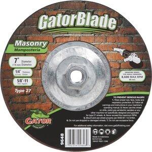  Gator Masonry Cut Off Wheel 7x1/4x5/8 Inch  1 Each 9648