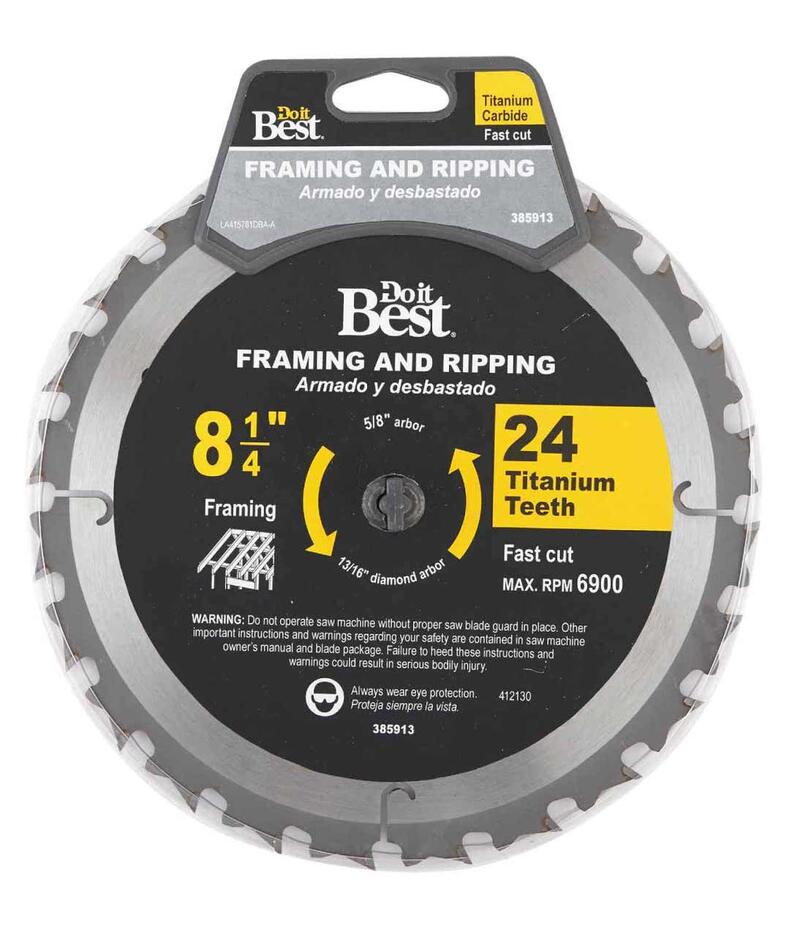  Do It Best  Circular Saw Blade 24 Teeth 8--1/4 Inch  1 Each 415761DB