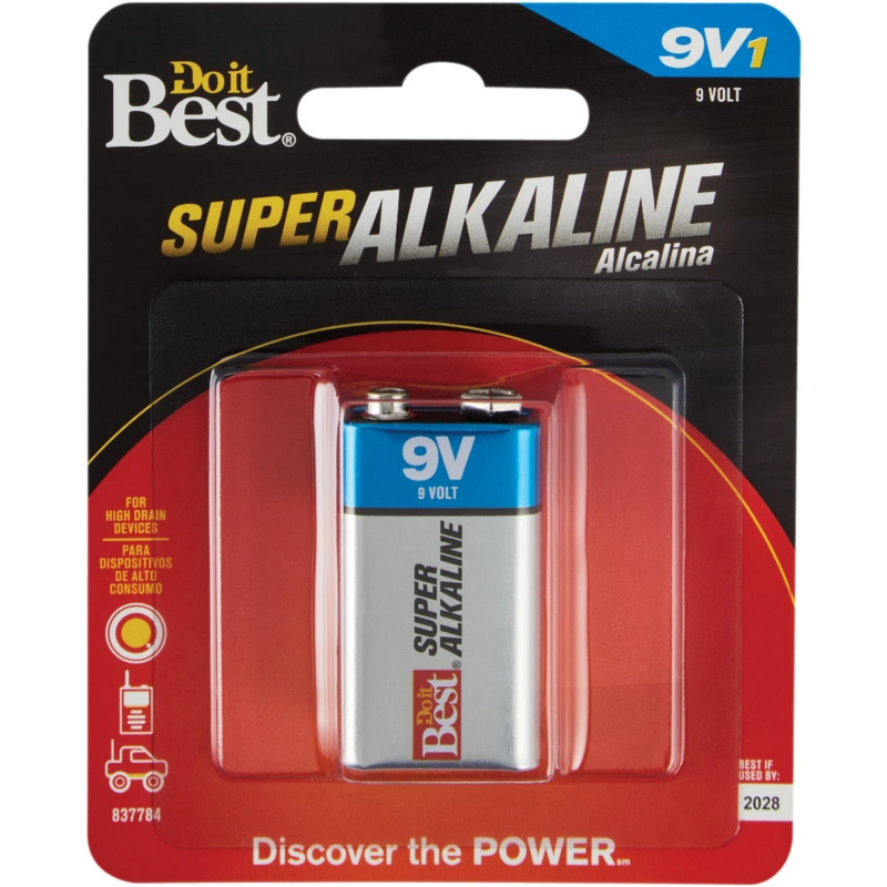 ALKALINE BATTERY 9V DIBM