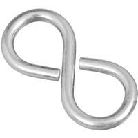  National Closed S Hook  1-5/8 Inch  Zinc 4 Pack  N121-319: $4.59