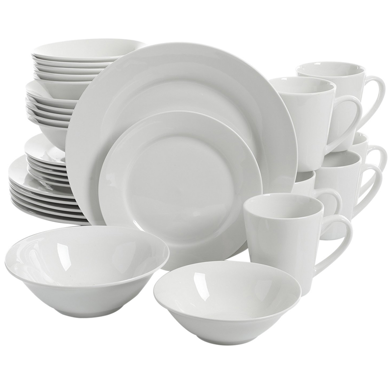 DINNERWARE SET 30PC CERA WHITE