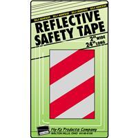  Hy-Ko Reflective Tape 2 Inchx24 Inch  Red and Silver 1 Each TAPE-2