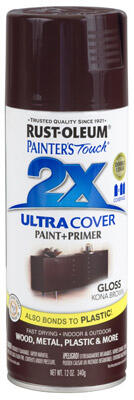 Rust-Oleum Gloss Primer Spray Paint 12oz Kona Brown 1 Each 249102: $16.75