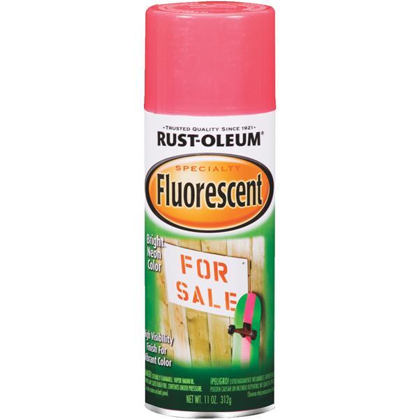Rust-Oleum Fluorescent Gloss Spray Paint 11oz Pink 1 Each 1959830