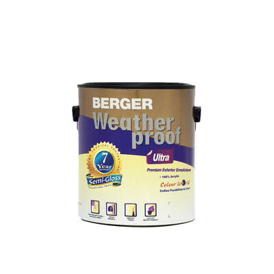 Berger Weatherproof Semi Gloss White Base 1 Gallon P114965: $111.61