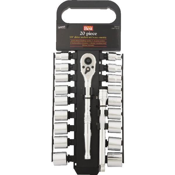 Channellock Shalow Ratchet And Socket Set 6P 3/8 In Drv 10mm 1 Each 346772