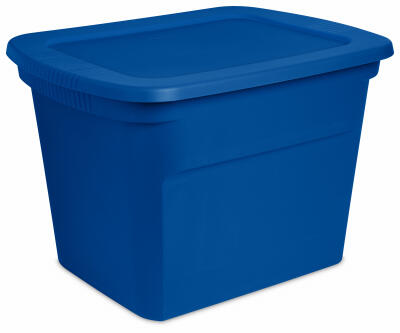 Sterilite Storage Tote 18 Gallon Blue 1 Each 17311C08