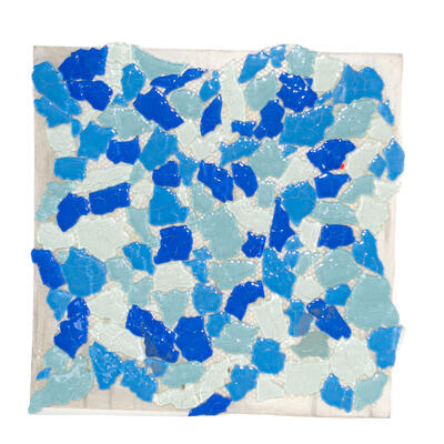  Mosaic Tile Ceramic 12 Inch Light Blue 1 Each VEMI161: $42.56