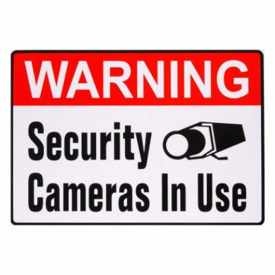 SECURITY CAM SIGN 4X6