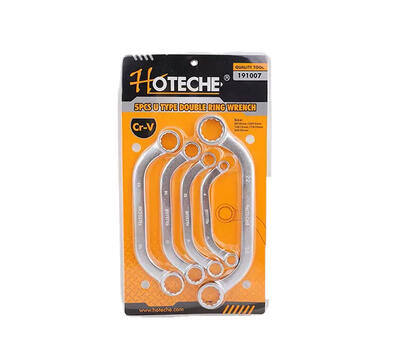 Hoteche U Type Double Ring Wrench 5 Peice 1 Set 191007