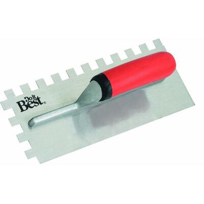 Do It Best  Square Notched Trowel  1/2 Inch  1 Each 311804