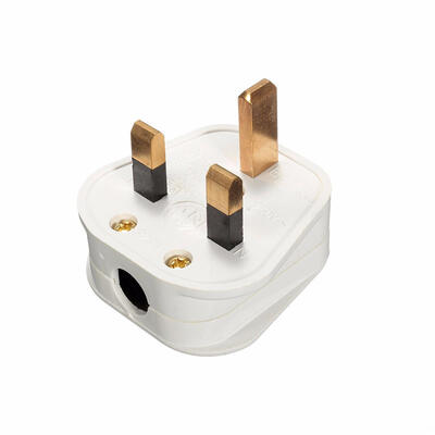 Crabtree Electrical Plug 13a Fused White 1 Each VX1307: $5.28