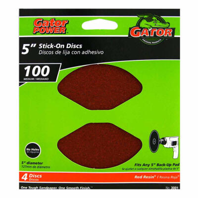 Gator Sanding Disc 100 Grit  5 Inch  Aluminum Oxide  1 Each 3001