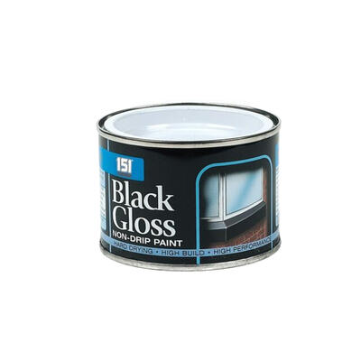 151 Coatings Gloss Non Drip Paint 180ml Black 1 Each DY013A