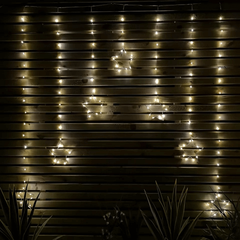 WIRE STAR CURTAIN LED140CT WW