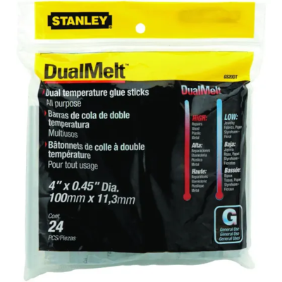 Stanley Dualmelt Glue Stick  4 Inch  24 Pack  04GS20DT