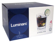  Luminarc Sterling Double Old Fashion Glass 4 Piece 13oz 1 Set N4627: $31.28