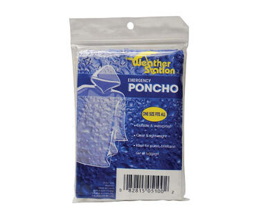  Chaby  Emergency Poncho 1 Each 5100: $6.40