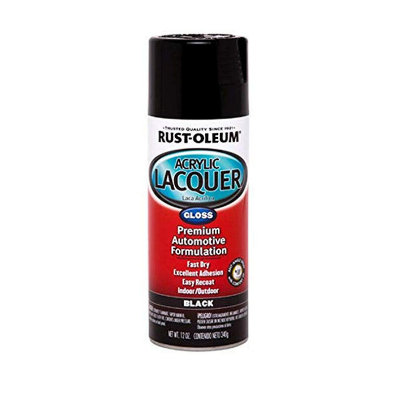  Rustoleum  Acrylic Lacquer Paint  12oz  Black  1 Each 253365