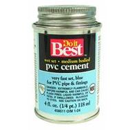  Do It Best  Wet Set PVC Solvent Cement 4 Ounce 1 Each 018404-24: $20.31