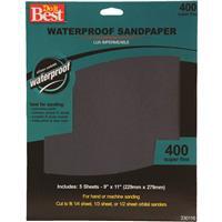  Do It Best  Super Fine Sandpaper 400 Grit 9x11 Inch   5 Pack  330116: $13.95