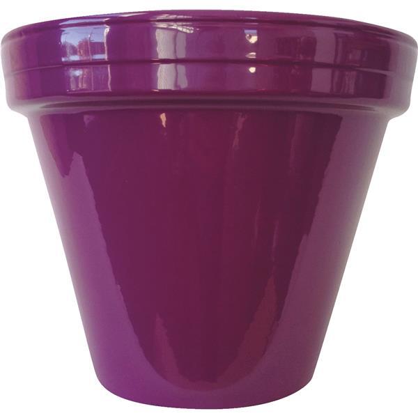 Ceramo Pottery Spring Fever Flower Pot Clay 4 Inch Purple 1 Each PCSBX-4-V-DIB