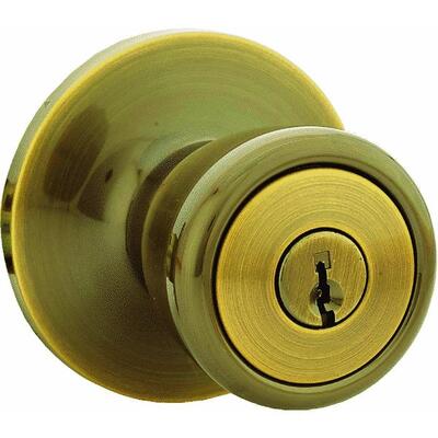  Steel Pro  Entry Door Knob Antique Brass 1 Each 5762AB-ET CP