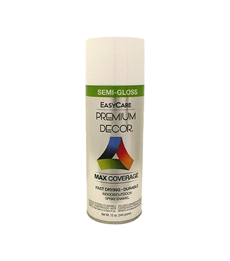 Easy Care Semi Gloss Enml Spray Paint 12oz White 1 Each PDS17