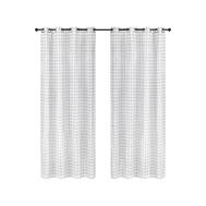 Safdie & Co. Curtain Sheer Checker 84L Grey 1 Each 51754.Z.75: $36.88
