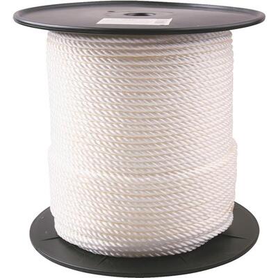  Do It Best  Twisted Nylon Rope 1/4 Inchx600 Foot  White 1 Foot 700487