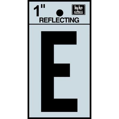  Hy-Ko Reflective Adhesive Letter E 1 Inch  1 Each RV-15/E