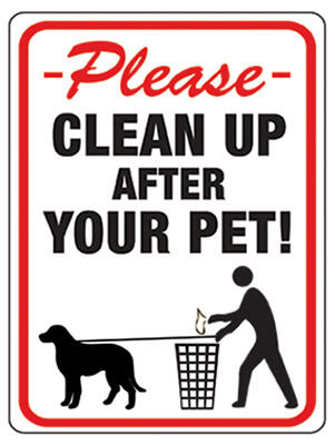  Hy-Ko Clean Up After Your Pet 8.5x12 Inch 1 Each 20617