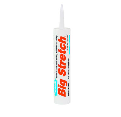  Big Stretch Acrylic Rubber Sealant 10.5 Ounce  Clear  1 Each 10006