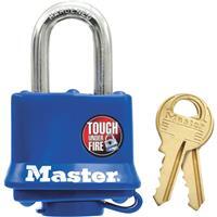  Master Lock  Laminated Steel Pin Tumbler Padlock 1-9/16 Inch  Blue  1 Each 312D
