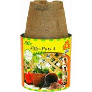Green Garden Products Jiffy Peat Pot Round 4 Inch Brown 1 Each JP406: $10.67