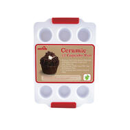  EuroHome Ceramic Cupcake Pan 12 Cup 1 Each EW606: $39.99