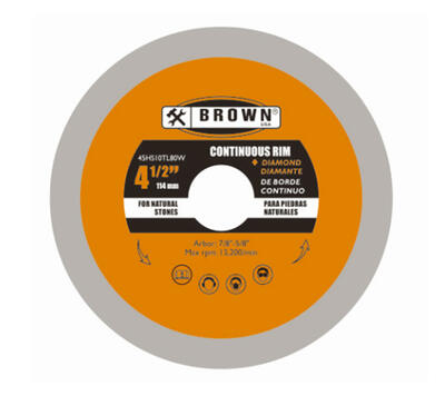  Brown USA Cutting Disc 4.5x7/8-5/8 Inch 0.07x10mm 1 Each 45HS10TL80W