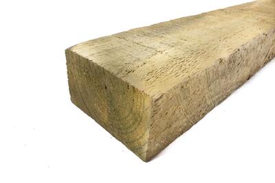 Lumber Pitch Pine #1 Rough Treated 2x4x14 1 Length