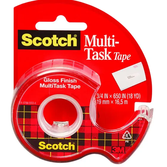  Scotch Multitasked Tape Dispensered Rolls 1 Inchx60 Yard 1 Roll 25 7100103560