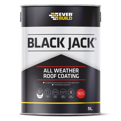 Everbuild Black Jack All Weater Roof Coating 5 Liter 1 Each 9055LTR 90525