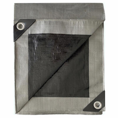 TARPAULIN SLV/BLK 12X16