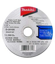 Makita Cut Off Wheel 4-1/2x1.2x22.2mm 1 Each D-20105: $5.60