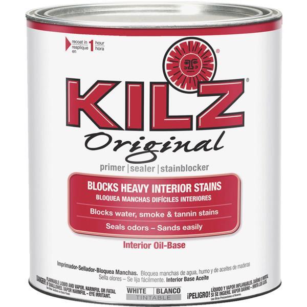 Kilz Original Interior Primer Sealer Stainblocker White 1 Quart 10002