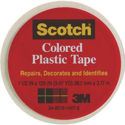  Scotch Colored Plastic Tape 3/4x125 Inch 1 Roll 191