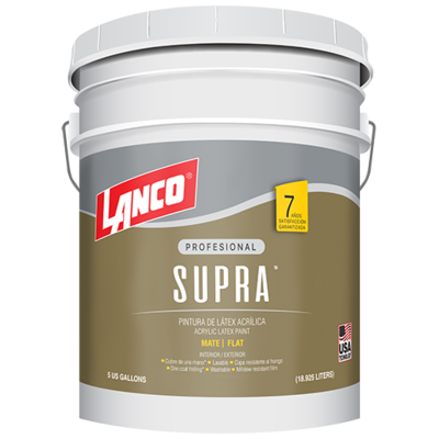 Lanco Supra Value Paint White 5 Gallon VA950-2