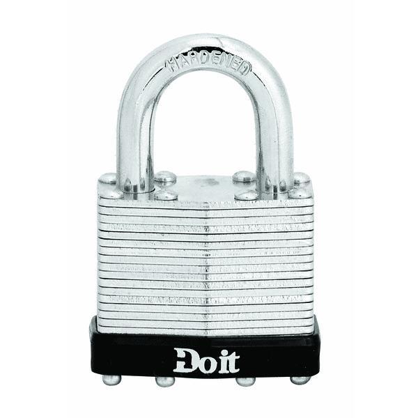 DIB Laminated Steel Pin Tumbler Padlock 1-1/2 In 1 Each 1803