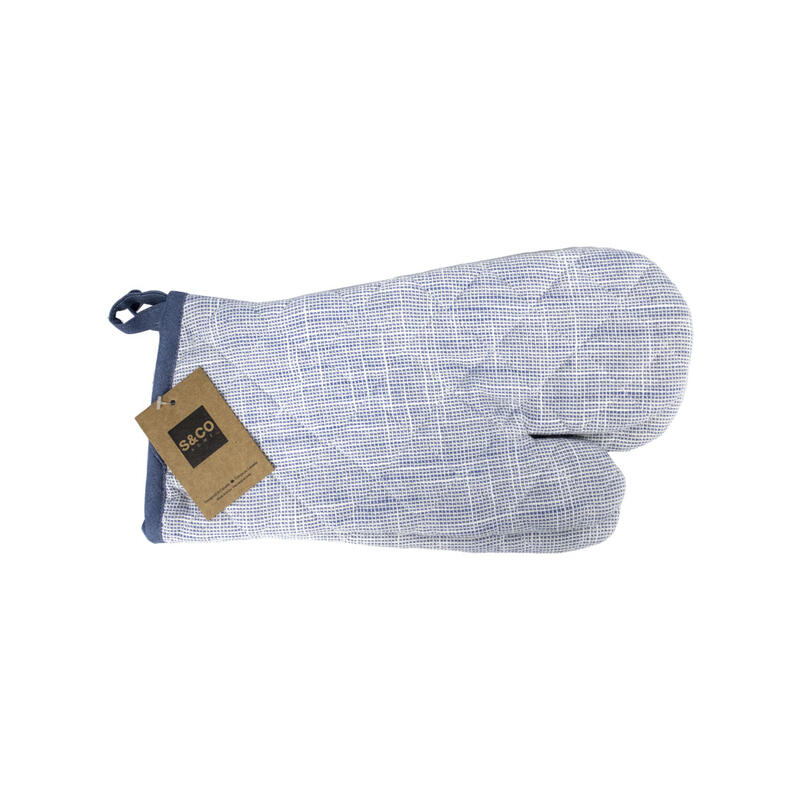  Safdie & Co. Oven Mitt  7x13 Inch  Blue 2 Pack  21180.2Z.12