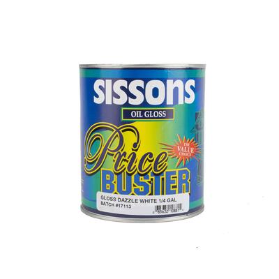 Sissons Gloss Paint Dazzle White 1 Quart SGP44-1807N: $35.29