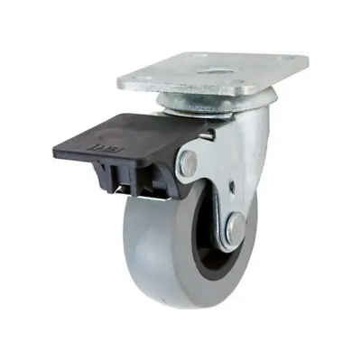 PLATE CASTER W/BRAKE 2