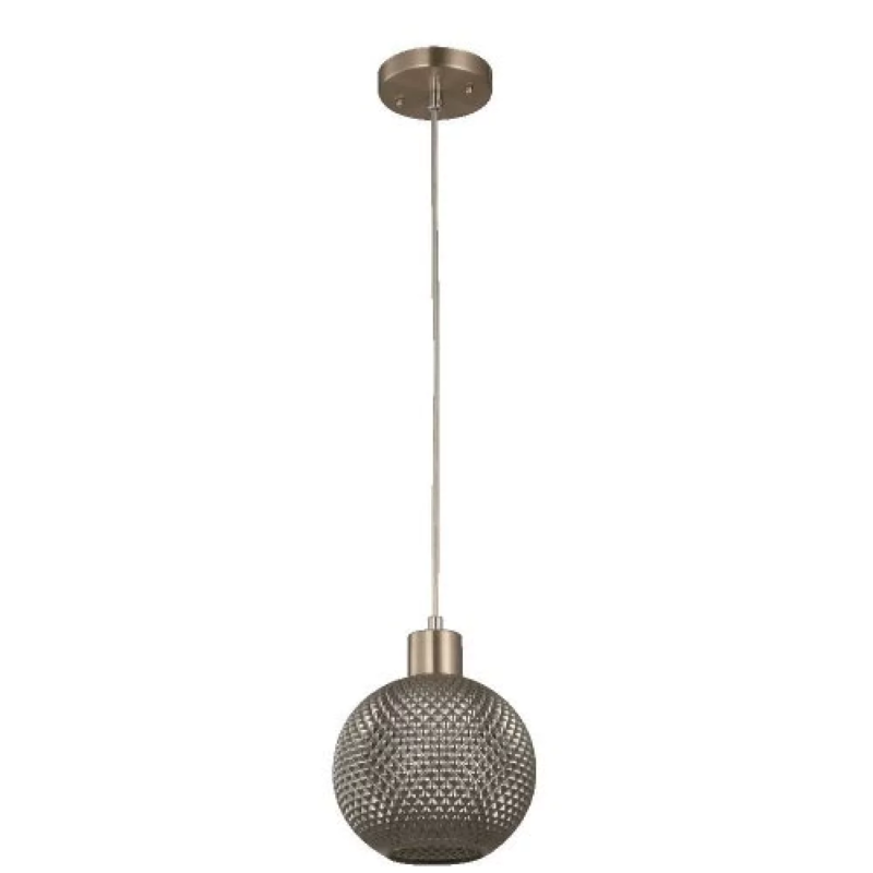  Hanging Lamp E27 40W 1Lt Smoke  1 Each  21071-2